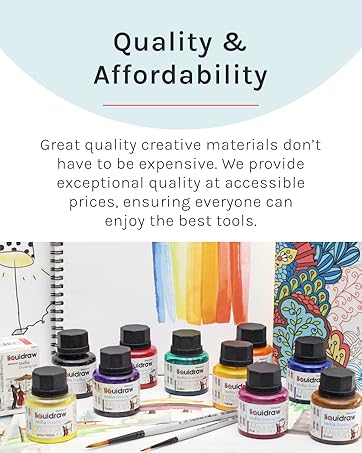 Liquidraw art supplies acrylic inks brush pens calligraphy kits painting sets drawing tools UK