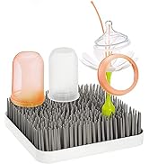 Boon Grass Plastic Drying Rack - Modern Countertop Baby Bottle Organizer - 9.75 x 9.88 x 3.0 inch...