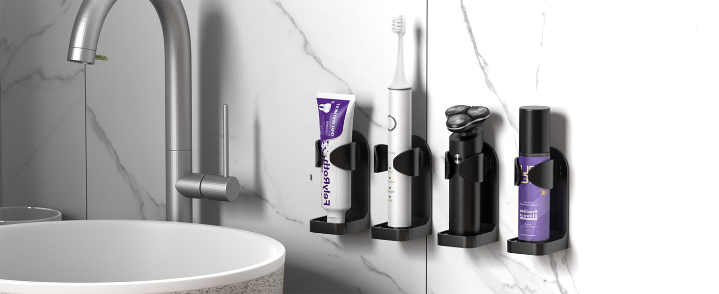 This shaver holder can hold a variety of suitable items
