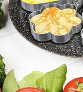 5Pcs Egg Rings For Frying Eggs - Pancake Egg Molder Breakfast Accessories Heart Ring Star Shaped ...