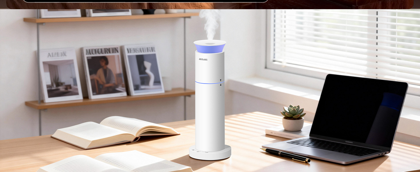 BEOUSG Waterless Essential Oil Diffuser for Home