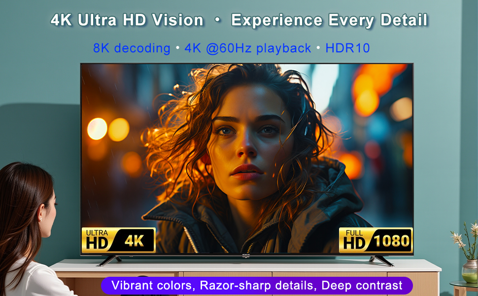 4K streaming device for TV
