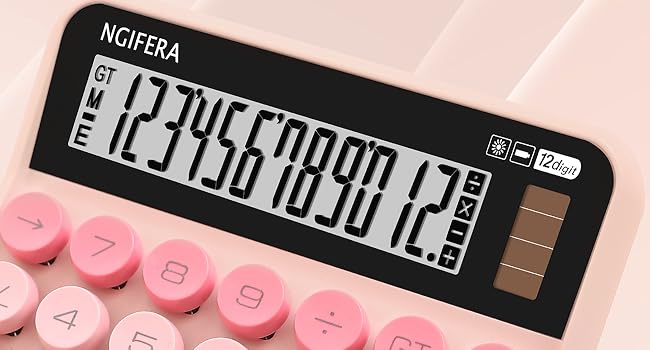 12-digit high-definition display