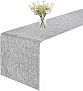 GIVERARE Table Runner, 12x53in Heat-Resistant Woven Vinyl Long Tabletop, Non-Slip Washable PVC Ta...