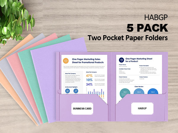 Paper Two Pocket Folders