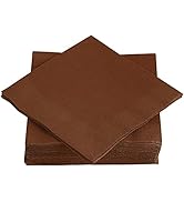 Cocktail Napkins Disposable, Brown Beverage Napkins Soft and Absorbent Paper Napkins for Dinner, ...