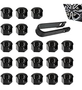 Eratus Pack-21 Car Tire Screw Cap, 0.74 "/19 mm Plastic Waterproof Dustproof Bolt Protection Cove...