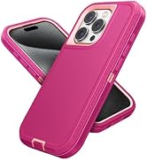 Jelanry Compatible with iPhone 15 Pro Max Case Heavy Duty Protective Rugged Phone Case, Full Body...