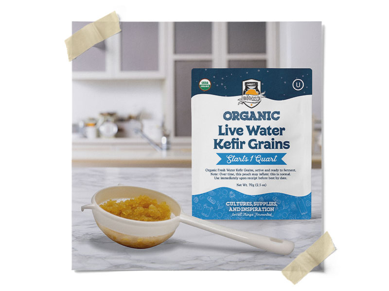 kefer keffir ferminting y washing organics drainers rich ingredient lacto granules pebbles jugs tbsp