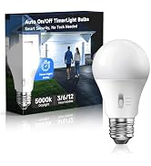 Timer Light Bulb 100W Equivalent, 13W 5000K Bright White, A19 E26 LED, 1pcs | Super Bright Daylig...