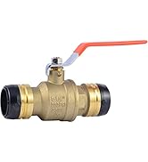 SharkBite 1-1/4 Inch Ball Valve, Push to Connect Brass Plumbing Fitting, Water Shut Off, PEX Pipe...