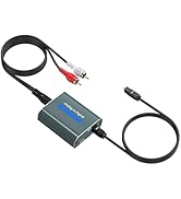 3.5mm to Optical Adapter Aluminum RCA to Optical Audio Converter Analog to Digital Audio Converte...
