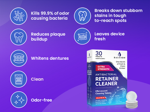 Retainer cleaning tablets