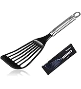 KSENDALO Fish Spatula for Nonstick Cookware -Slotted Turner Egg Spatula -Wide Thin Spatula with E...