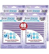 SANI 360° Sani Sticks Drain Cleaner and Deodorizer, Enzyme Pipe Cleaners, Eliminate Odors, Preven...
