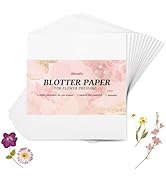 Aboofx 26 Sheets Blotting Paper for Flower Press, 9 x 9 inch Highly Absorbent and Reusable Blotte...