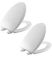 Bemis 1500EC 000 Toilet Seat, 2-Pack Elongated, White