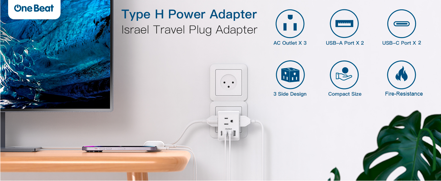 Israel Travel Plug Adapter