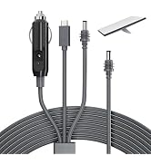 Starlink Mini 3 in 1 DC Power Cable 10FT, 100W+ USB C 12-24V Cigarette Lighter Plug and DC Male P...