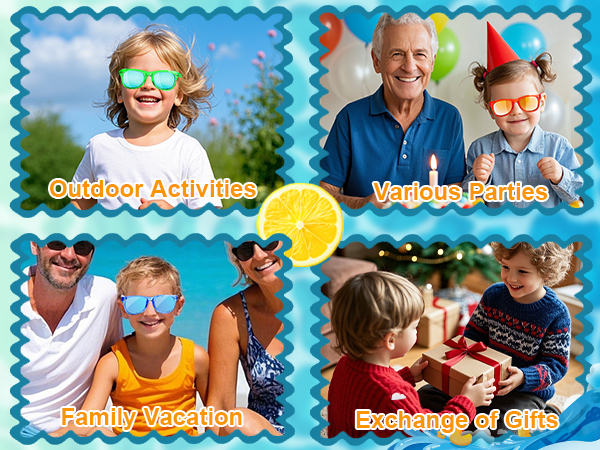 Kids Sunglasses Party Favors - Boys Girls Valentines Day Gifts