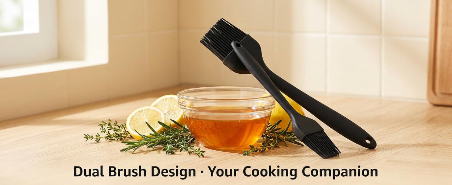 Silicone basting brush set