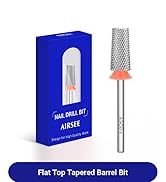 AIRSEE Tungsten Carbide Acrylic Nail Drill Bit Efile Electric File Machine Head Tip for Manicure ...