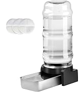 Marchul 2.3 Gallon Dog Water Dispenser, Large Dog Water Bowl Dispenser with Stainless Steel, Auto...