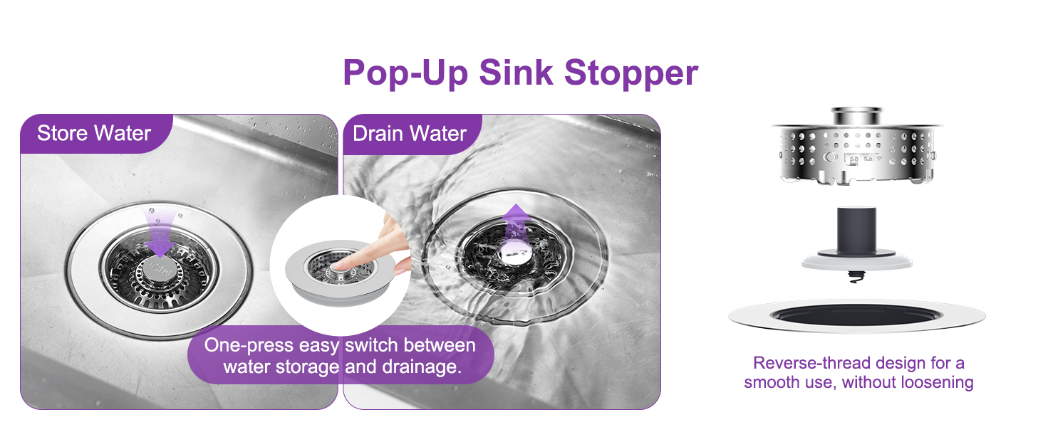 metal drain stopper