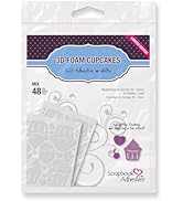 3L Corporation Self-Adhesive Scrapbook Foam Embellishment Shapes, Cupcakes