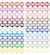 Flower-Shaped Hair Clips, ECADY (100-Pack 20-Colors) Metal Snap Barrettes for Girls, Women, Kids,...