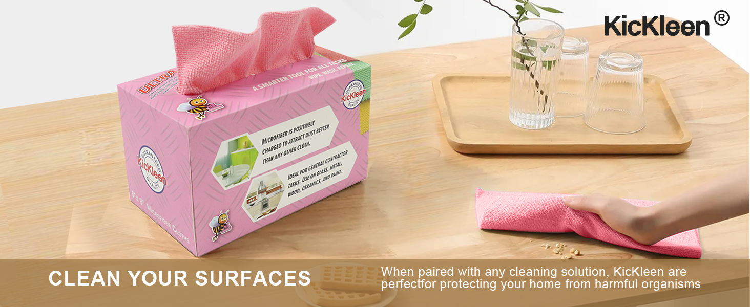 Pink Microfiber cloth