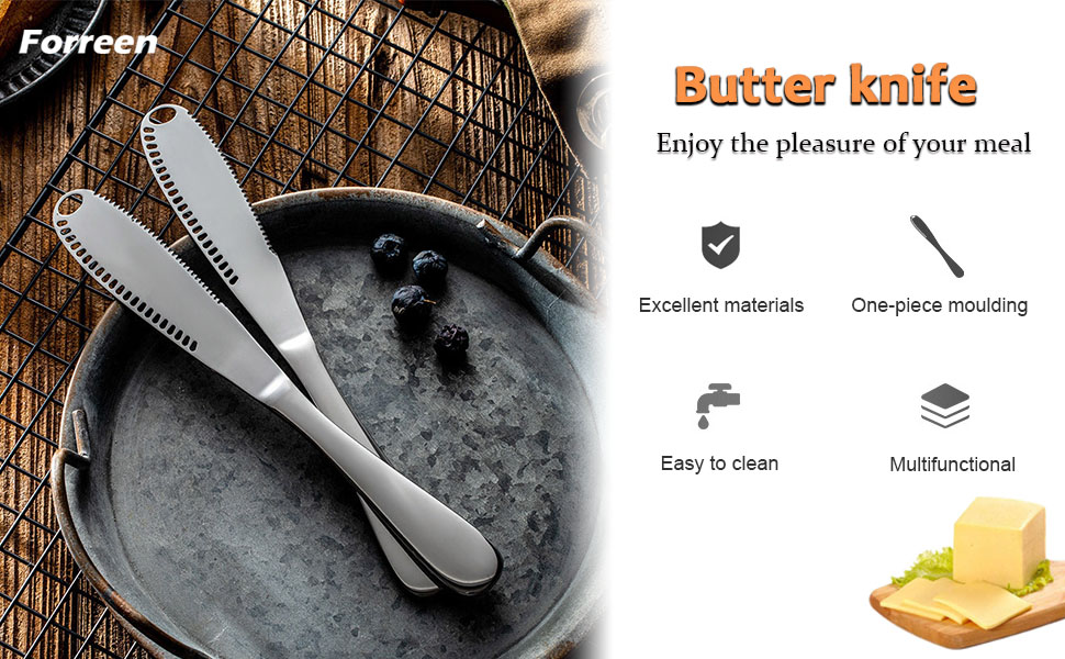 2 Pack Stainless Steel Butter Knives