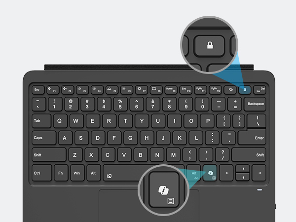 type cover for microsoft surface pro generation 12, surface pro wireless keyboard with touchpad