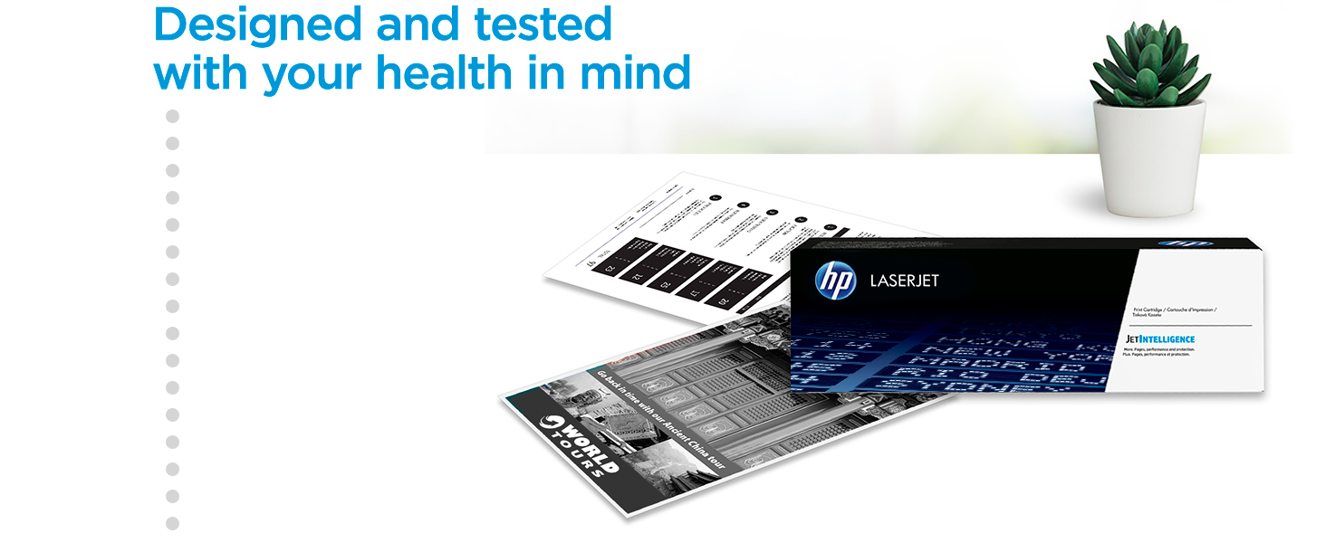 original hp toner print sharp black text recycled cartridges high air quality secure printing
