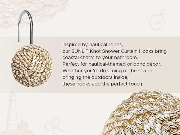 boho shower curtian hooks