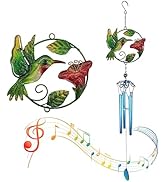 Andiker Vintage Wind Chimes, Outdoor Soothing Melodic Tones Wind Chimes Gifts for Garden Decor (R...