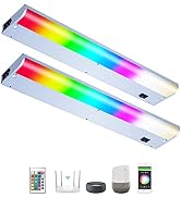 Smart Under Cabinet Lights for Kitchen Counter or Closet Lighting, Hardwired or Plug in, 2700-650...