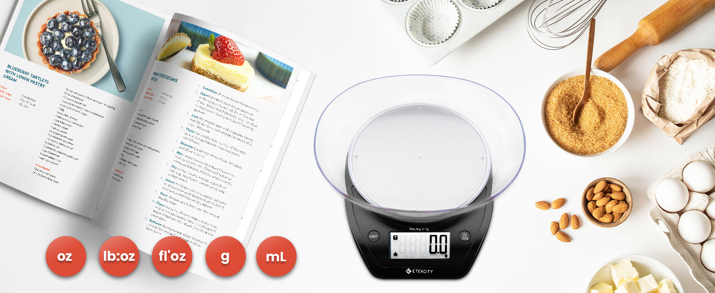 Switch between 5 units to use your preferred unit of measurement.