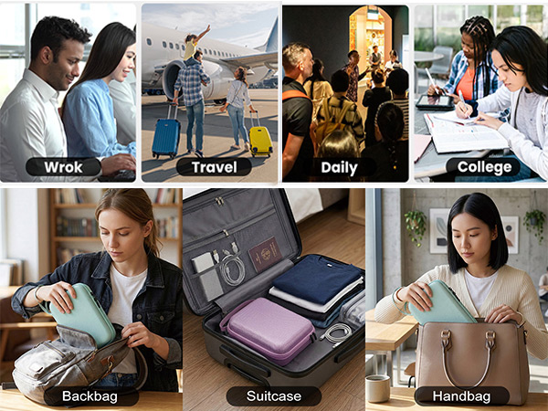 electronic organizer travel case hard shell
