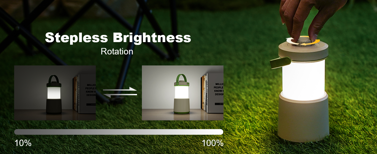 HALOSTORMS dimmable camping lantern