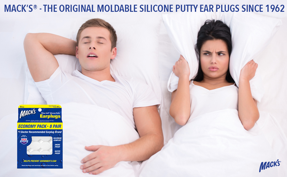 Ear Plugs for Sleeping, Ear Plugs for Swimming, Macks Earplugs, Silicone Ear Plugs, Sleeping
