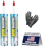 5200 Marine Sealant for Boats & RVs-Fast-Cure (30 Mins), Waterproof, UV-Resistant, High-Bond Adhe...