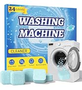 Pakimi Washing Machine Cleaner Tablets, 24 Pack, Deep Cleaning Descaler and Suitable for Most Was...