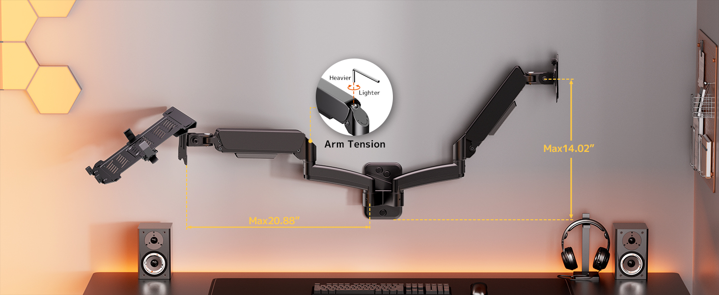 Adjust the Arm Tension for Maximum Adjustability
