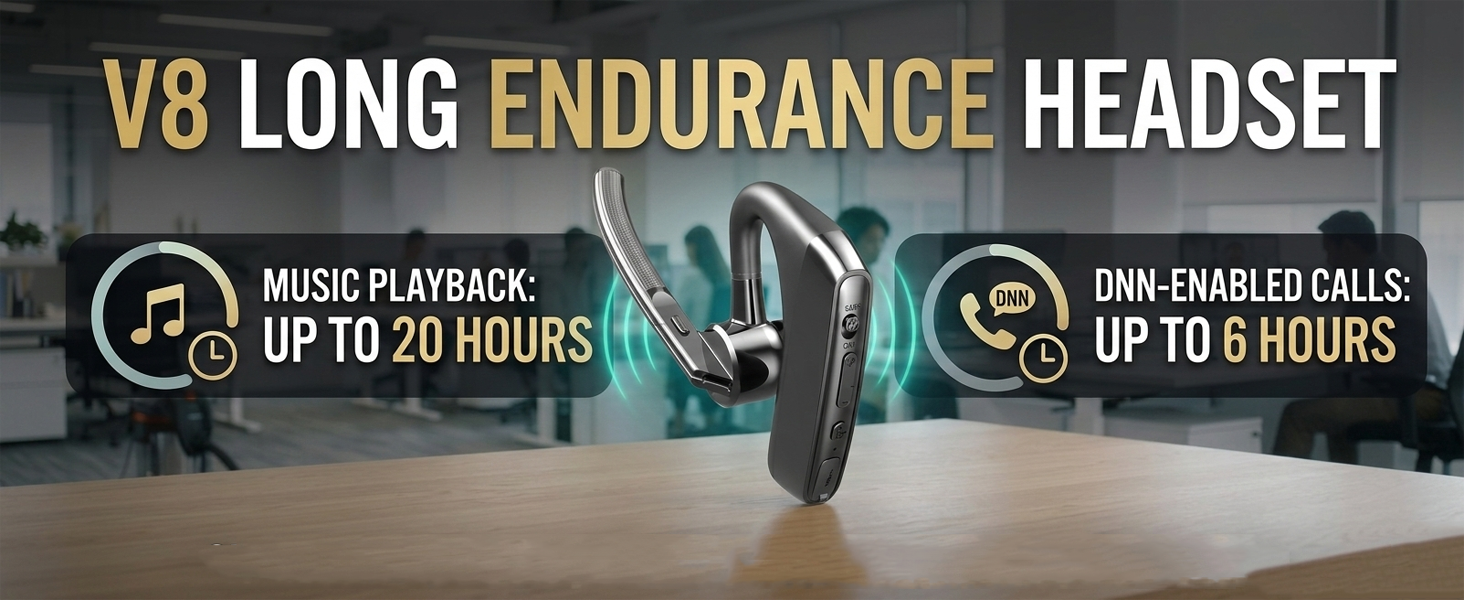 long duration calling earpiece