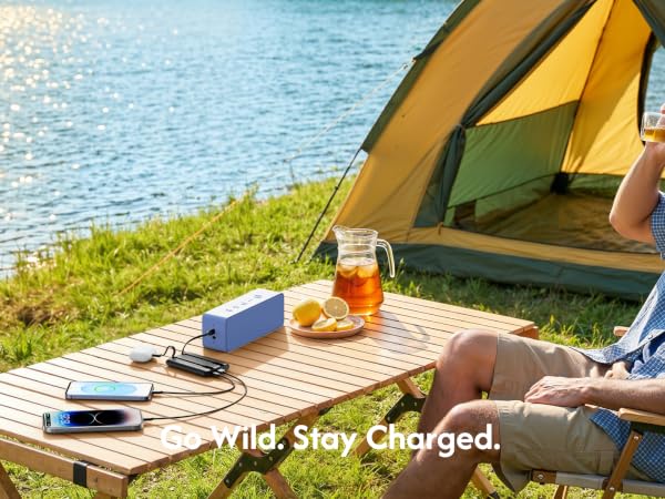 A great gift for campers! This portable phone charger reliably powers your phone and essential gear