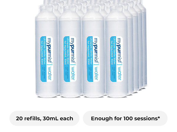 Mypurmist steam inhaler warm therapy sinus relief congestion respiratory portable cordless refills