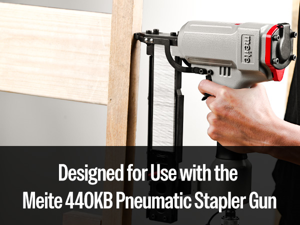 meite 18 Gauge 1/4-Inch Narrow Crown Staples by 1 to 1-5/8 inch length can be used with meite 440KB