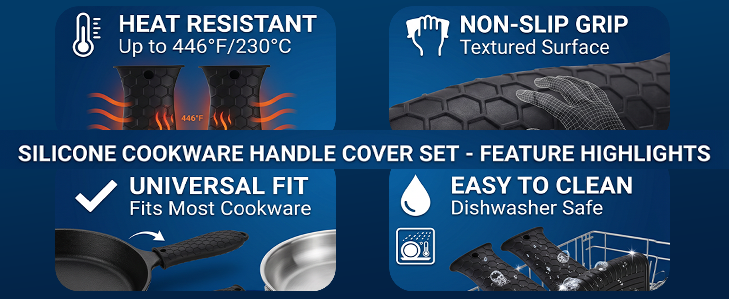 handle,silicone,pot,cast,iron,cover,pan,covers,holder,skillet,hot,sleeve,lodge,heat