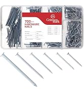 CrimsonMark Nails Assortment Kit - 700 PCS Galvanized High-Carbon Steel Nails for Hanging Picture...